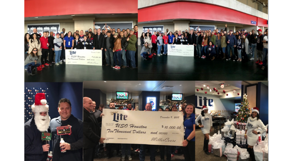 MillerCoors Caps Year of Giving Back banner